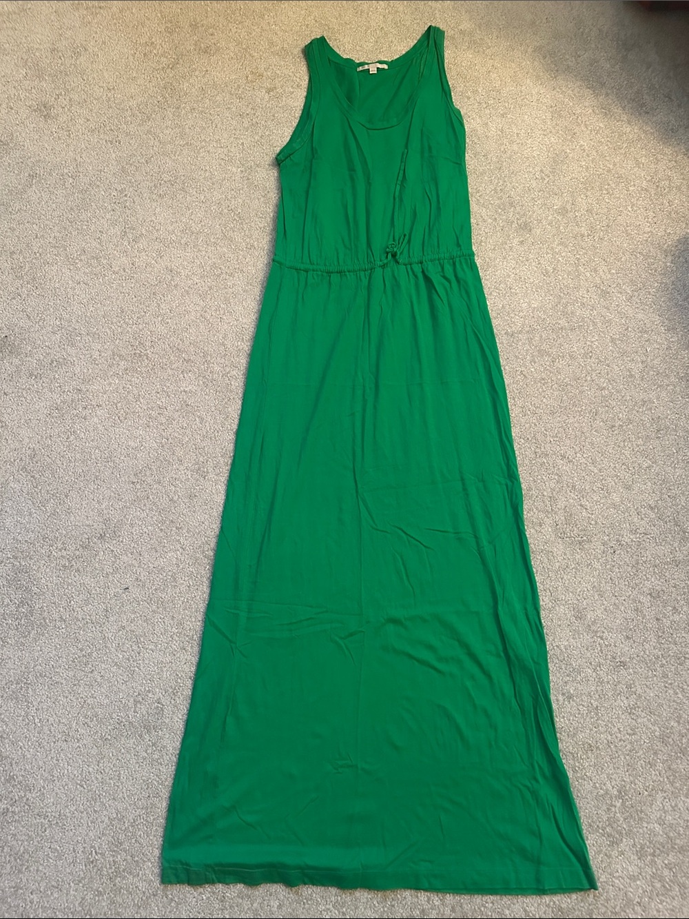 GAP Sleeveless Emerald Green Maxi Dress with Drawstring